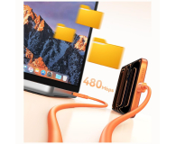 USAMS Kabel 60W 3A Silicone Fast Charging USB-C do USB-C pomarańcz - 1568985 - zdjęcie 12